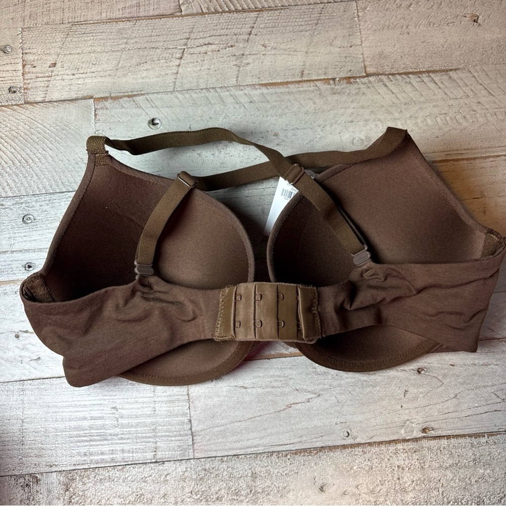 OLD NAVY- Brown Cotton Blend Full Coverage LIGHTLY PADDED-UNDERWIRE-BRA-Sz-34D - Picture 14 of 15